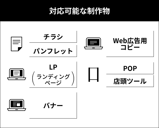 対応可能な制作物