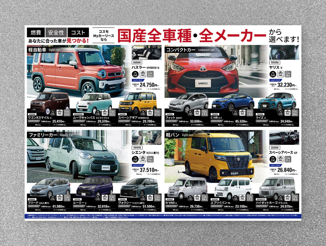 石油会社　サービス紹介チラシ