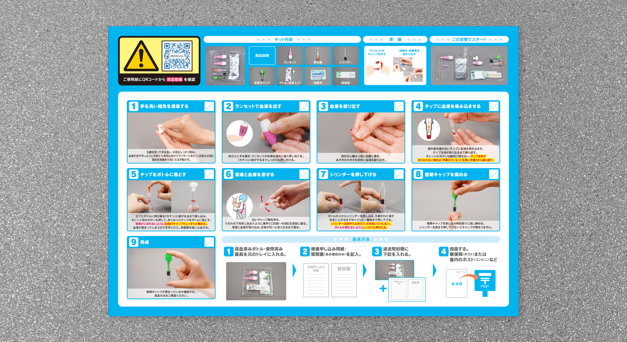 株式会社リージャー DEMECAL血液検査キット 取り扱い説明書